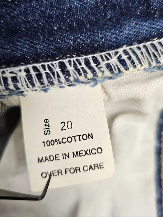 Venezia Women's Famian Dark Blue High Waist Cropped Jeans, Sz 20 - Picture 8 of 11